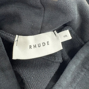 Rhude Moonlight Tropics Print Oversized Vintage Hoodie Black Size xxl (Pre-Owned) - side