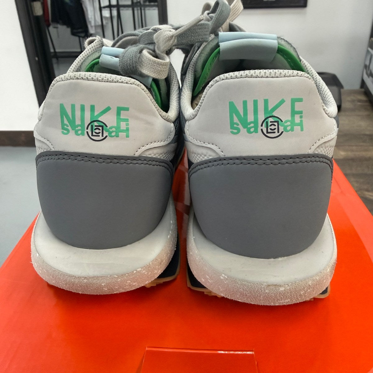 Nike LD Waffle sacai CLOT Kiss of Death 2 Cool Grey - Image 3