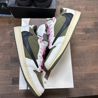 Travis Scott Medium Olive Jordan 1 Low OG SP (USED)
