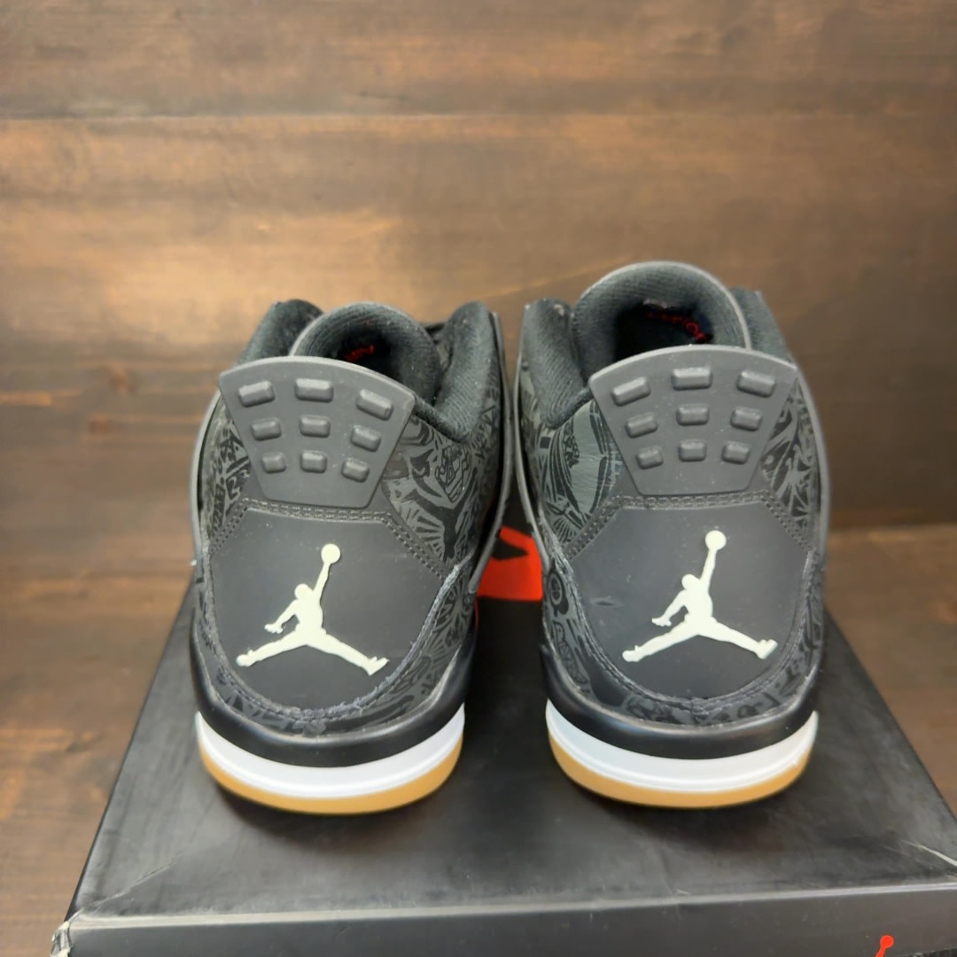 Jordan 4 Retro Laser Black Gum - Image 4