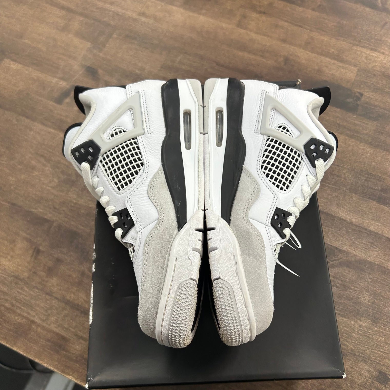 Military Black Jordan 4 Retro (GS) (USED)