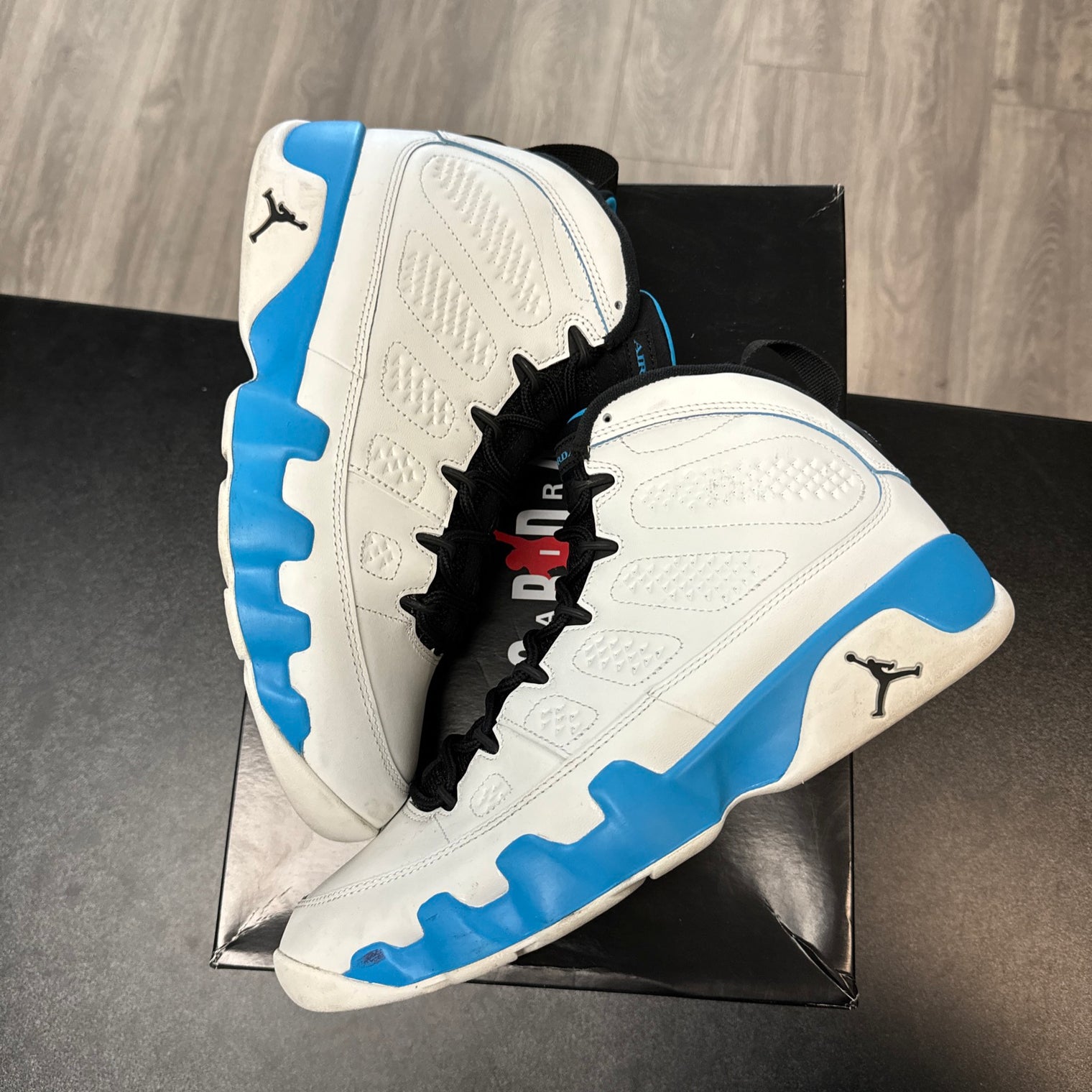 Powder Blue Jordan 9 (USED)