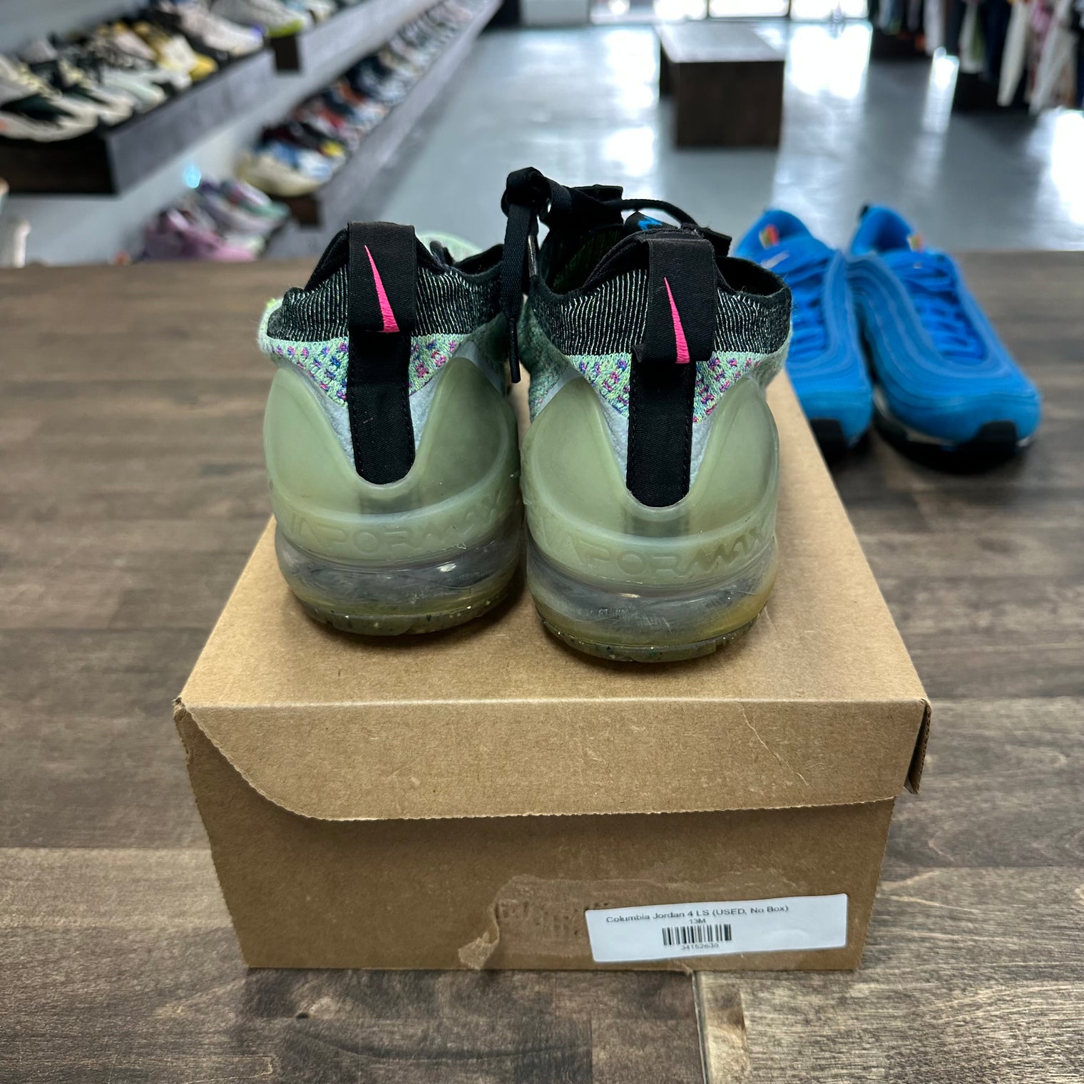 Next Nature Volt Photo Blue Air VaporMax 2021 Flyknit (USED, No Box)