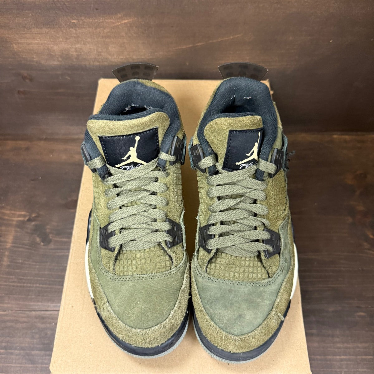 Jordan 4 Retro SE Craft Medium Olive (GS) Size 4.5Y (Pre-Owned) - Image 3