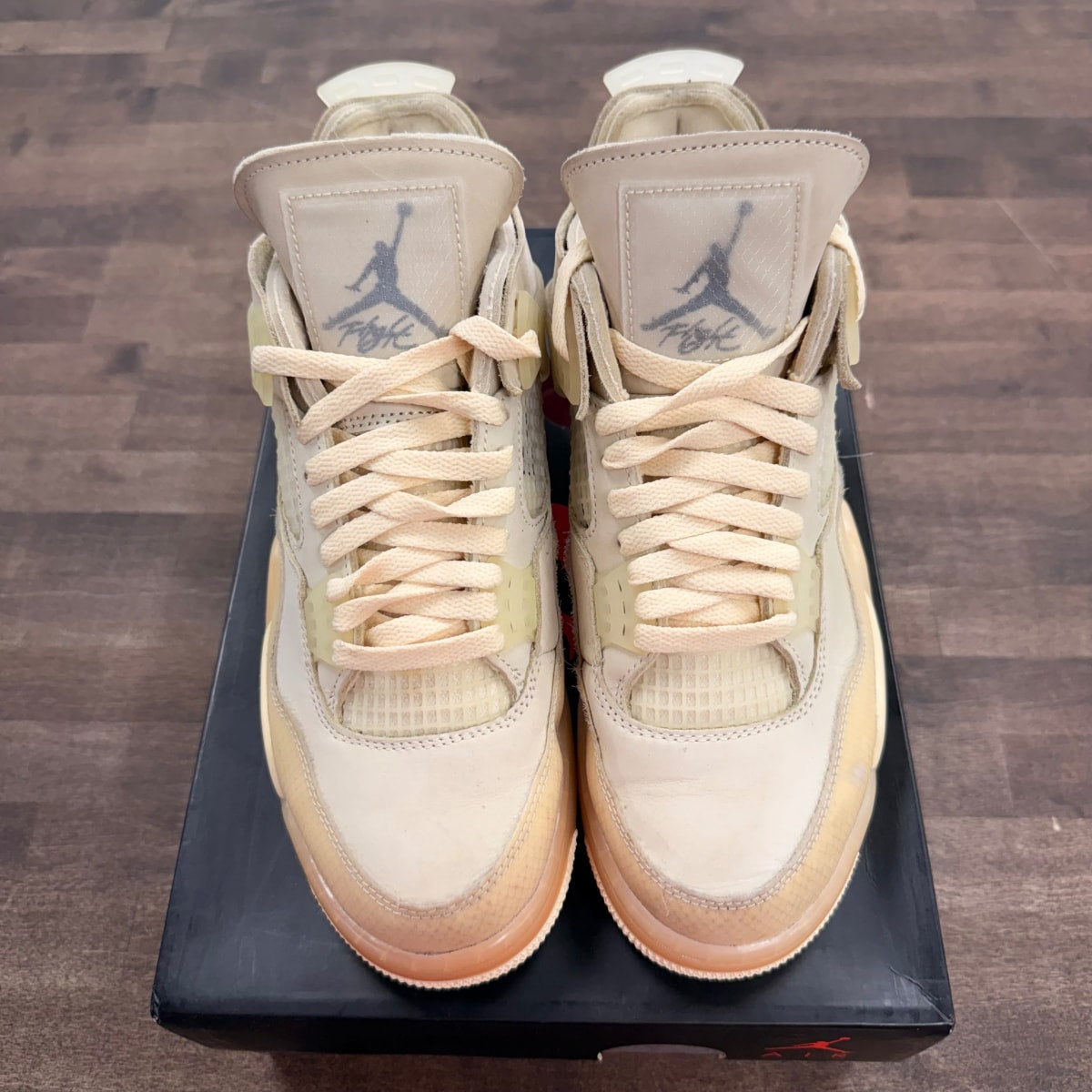 Jordan 4 Retro Off-White Sail (Women's) - Image 2