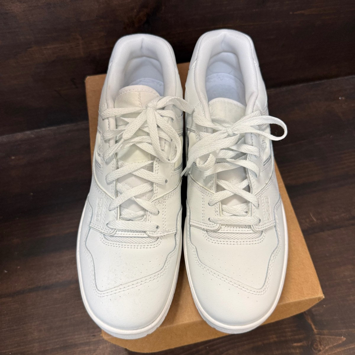 New Balance 550 Triple White (Women's) Size 12W (Pre-Owned) - Image 2