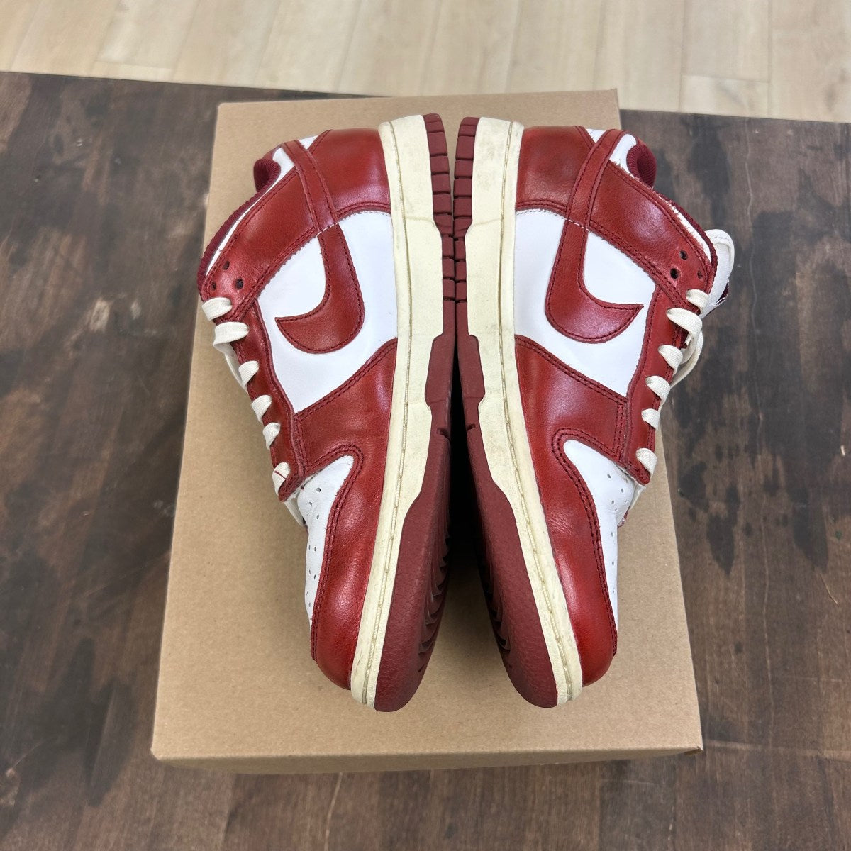 Nike Dunk Low PRM Vintage Team Red (Women's) Size 8.5W (Pre-Owned) - Image 3