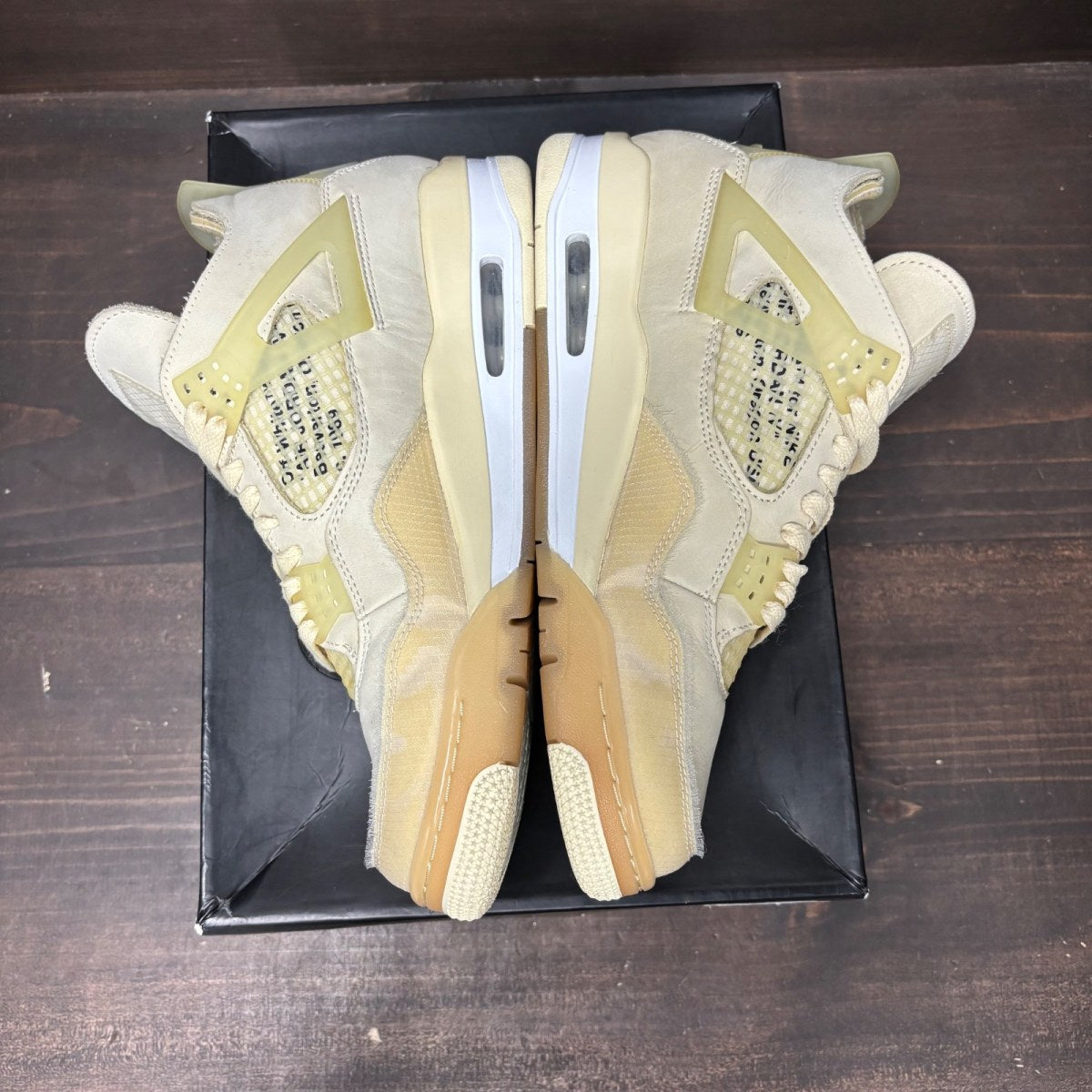 Jordan 4 Retro Off-White Sail (Women's) - Image 4