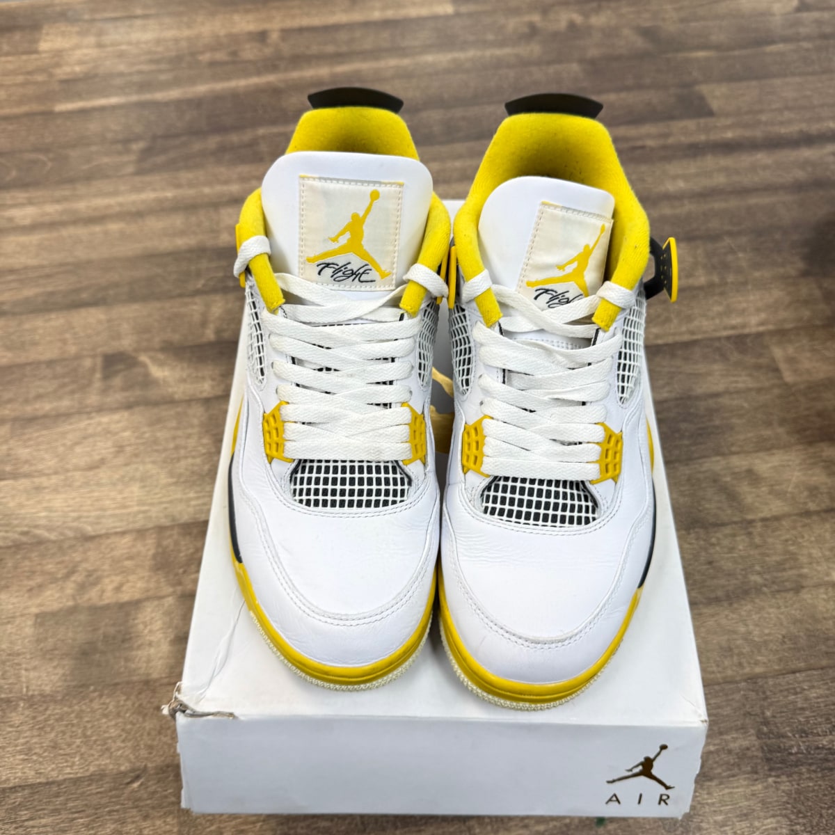 Jordan 4 Retro Vivid Sulfur (Women's) - Image 2