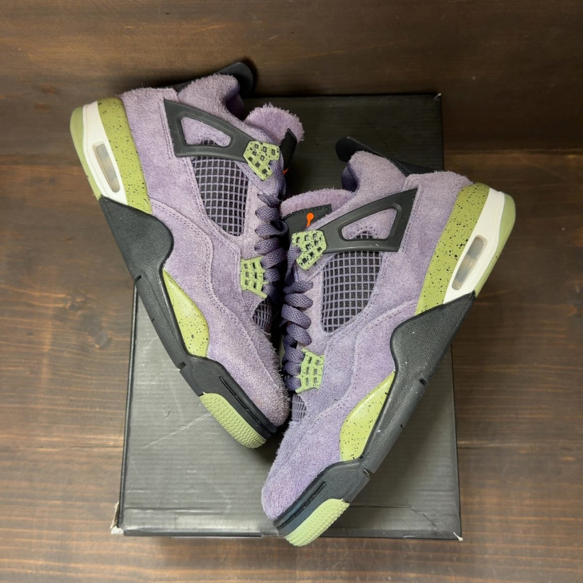 Jordan 4 Retro Canyon Purple (Women's) Size 8.5W (Pre-Owned) - back