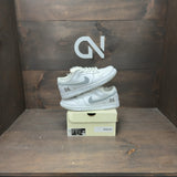 Nike SB Dunk Low Supreme 94 White Metallic Silver - Image 1