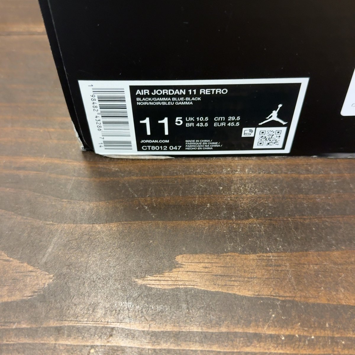 Jordan 11 Retro Gamma Blue (2025) Size 11.5 (Pre-Owned) - aux