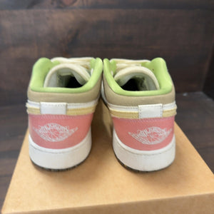 Jordan 1 Low Pastel Grind Vivid Green (GS) Size 7Y (Pre-Owned) - Image 4