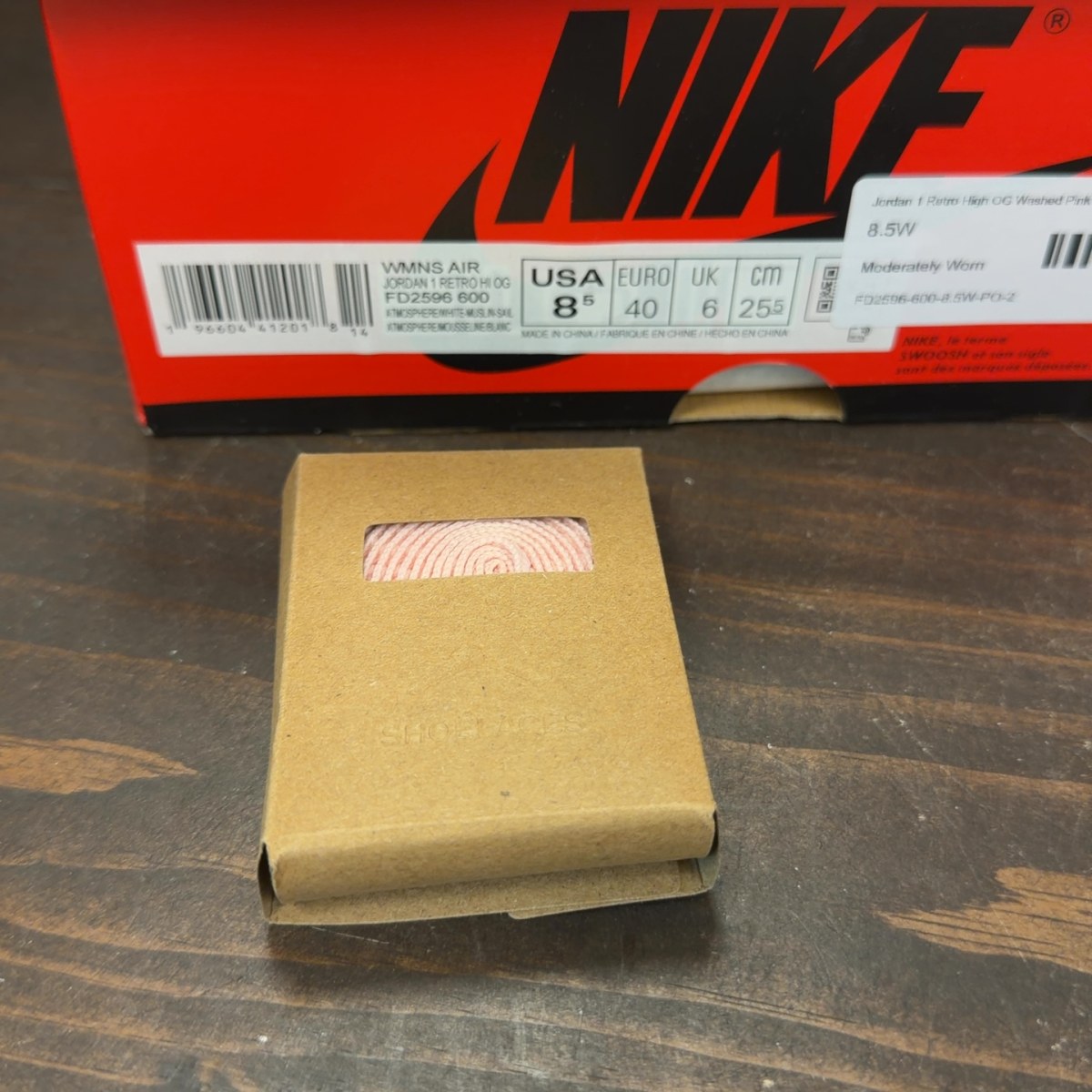 Jordan 1 Retro High OG Washed Pink (Women's) - Image 8