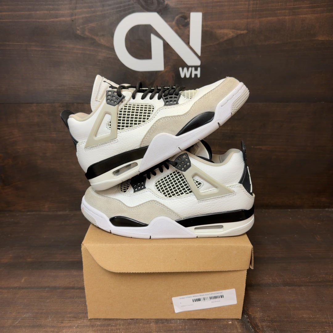 Jordan 4 Retro Military Black Size 5 (Pre-Owned) - Image 1