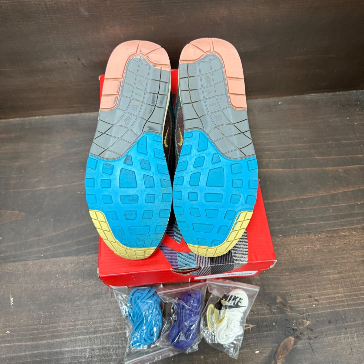 Nike Air Max 1/97 Sean Wotherspoon (Extra Lace Set Only) Size 8 (Pre-Owned) - box