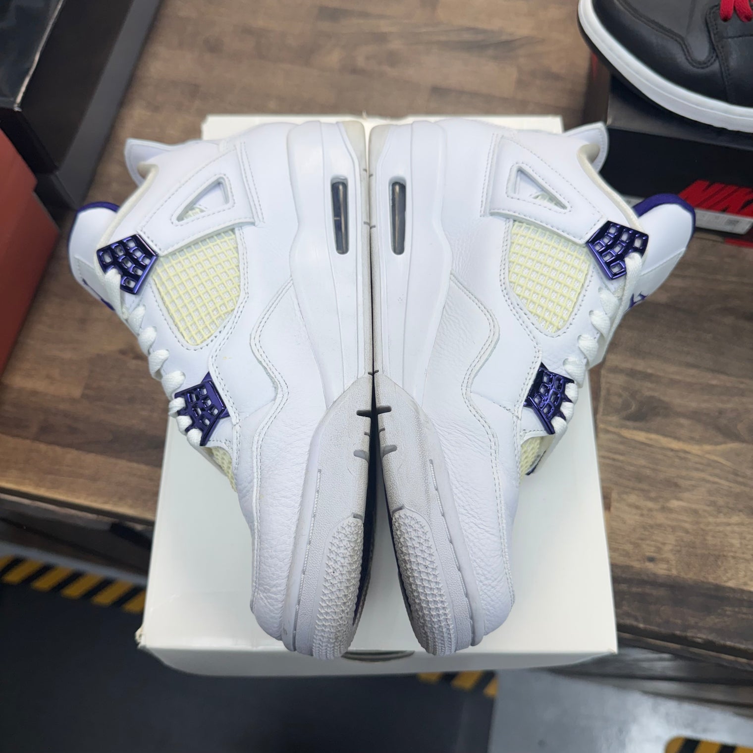 Metallic Purple Jordan 4 (USED, no insoles)