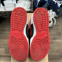 Nike Dunk Low Retro White Black University Red (US 10) (USED, No Box)