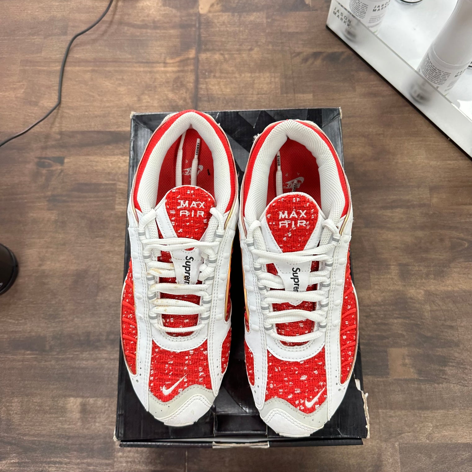 Supreme White Nike Air Max Tailwind 4 (USED)