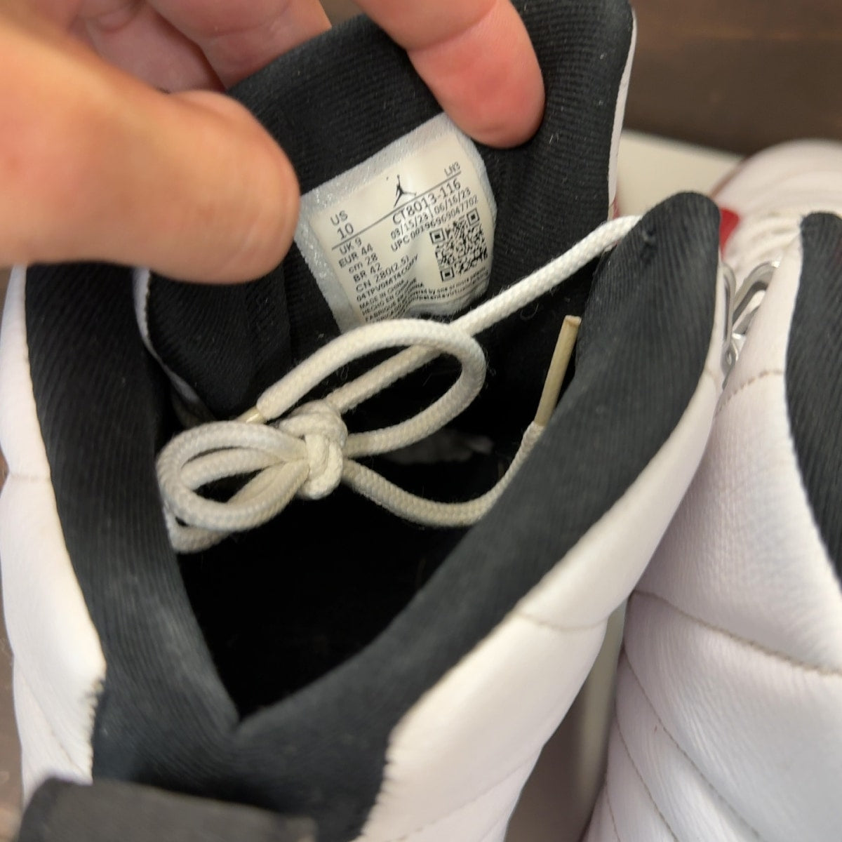 Jordan 12 Retro Cherry (2023) Size 10 (Pre-Owned) - aux