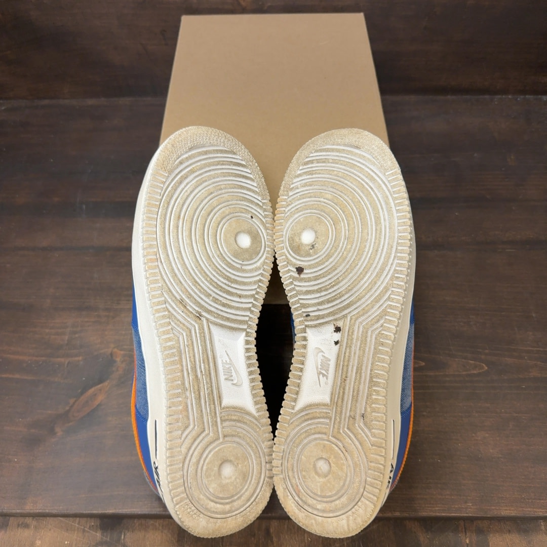 Blue Yellow Swoosh Nike Air Force 1 Low Size 10.5 (Pre-Owned) - Image 7