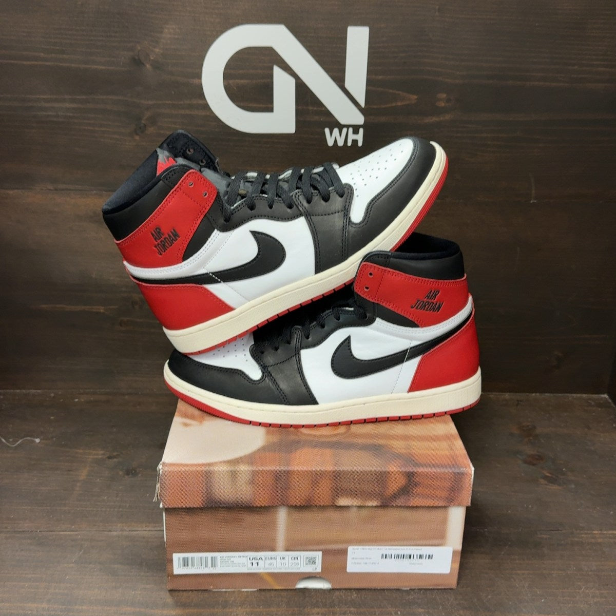 Jordan 1 Retro High OG Black Toe Reimagined - Image 1