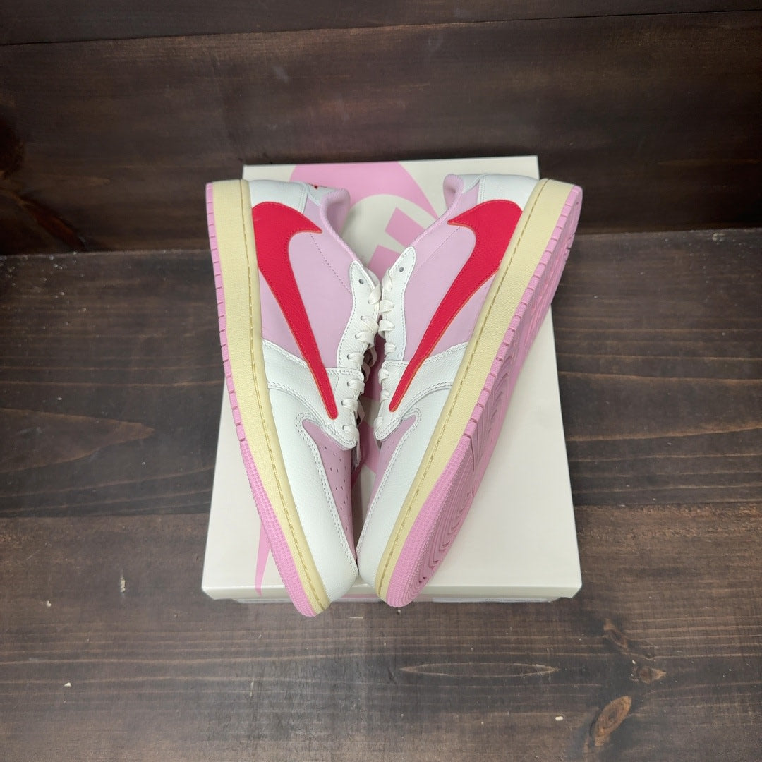 Jordan 1 Retro Low OG SP Travis Scott Sail Tropical Pink - Image 3