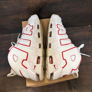 Nike Air More Uptempo White Varsity Red Outline Size 9.5 (Pre-Owned) - Image 5