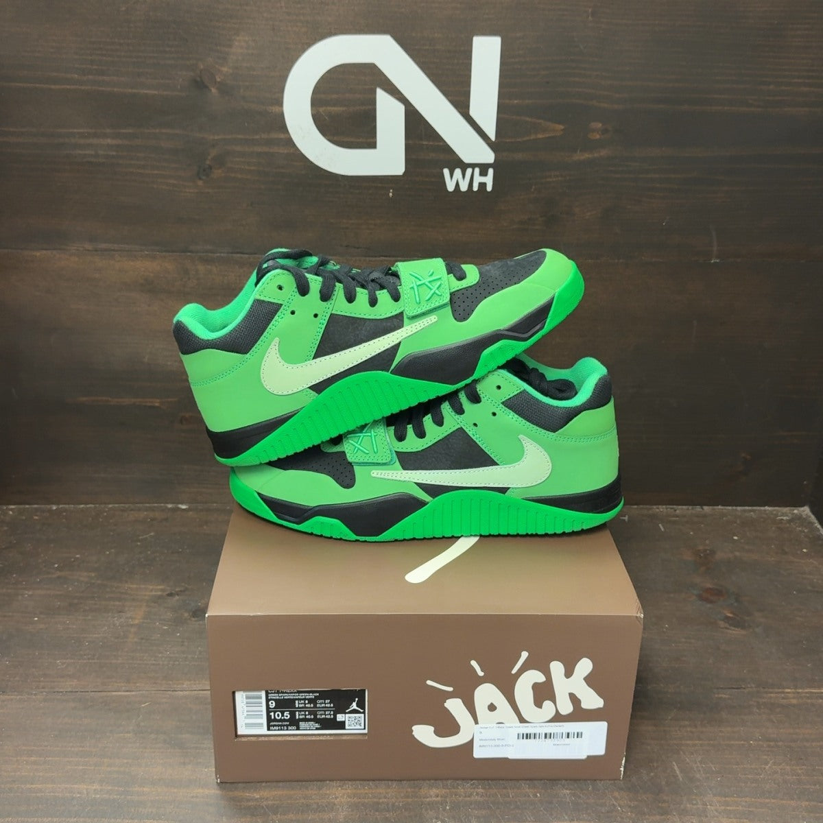 Jordan CJ1 T-Rexx Travis Scott Green Spark - Image 1