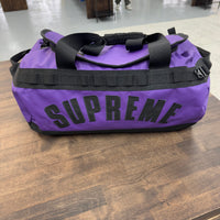 The Supreme Northface Arc Logo Purple Duffle Bag (USED)