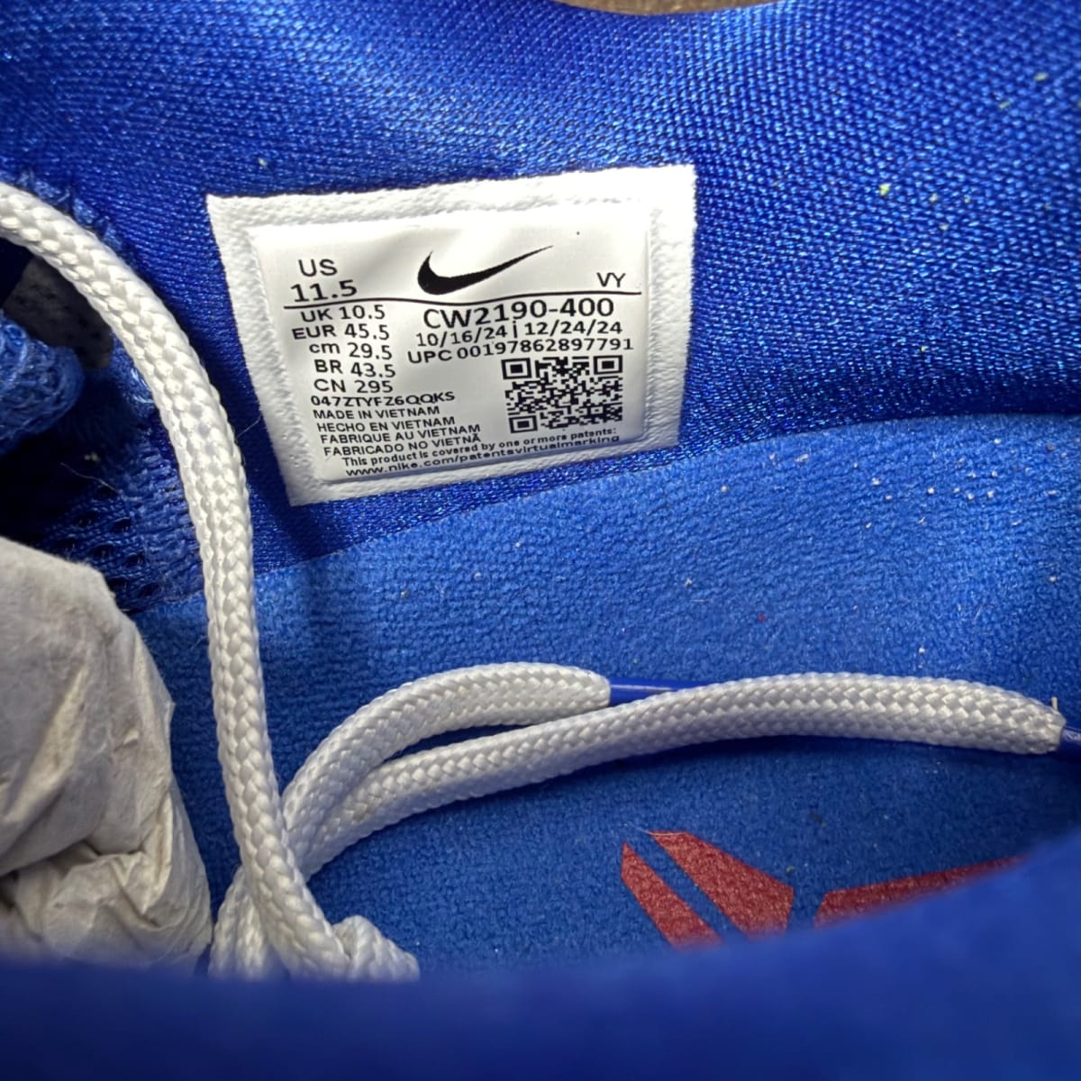 Nike Kobe 6 Protro Dodgers Size 11.5 (Pre-Owned) - aux