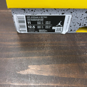 Jordan 4 Retro Lightning (2021) Size 11 (Pre-Owned) - aux
