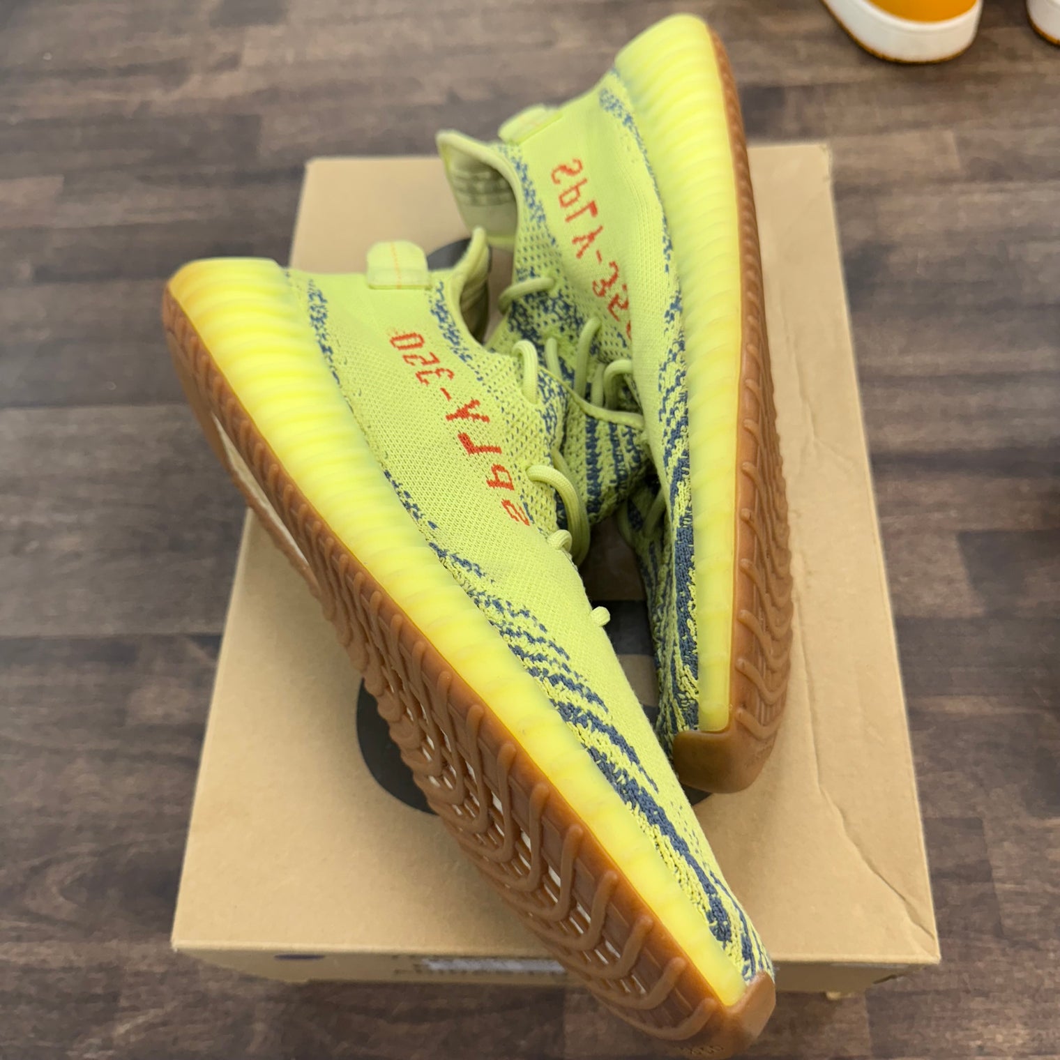 Semi Frozen Yellow Yeezy 350 (USED)