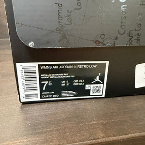 Jordan 14 Retro Metallic Silver (Women's) - Image 7