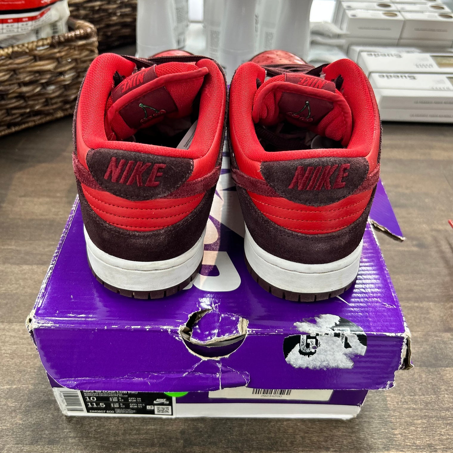 Cherry SB Dunk Low (USED)