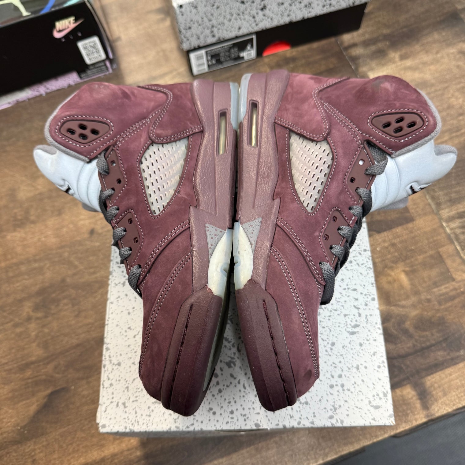 Burgundy Jordan 5 (GS) (USED, No Insoles)
