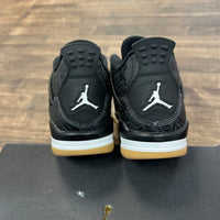 (GS) Laser Black Gum Jordan 4 (USED)