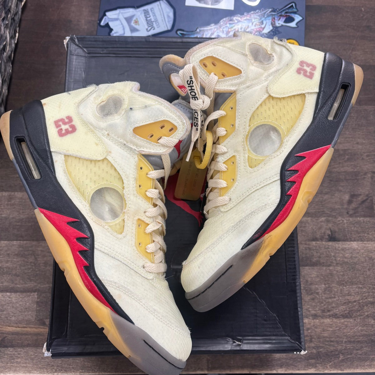 Jordan 5 Retro Off-White Sail Size 11 (Pre-Owned) - Image 1