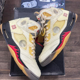 Jordan 5 Retro Off-White Sail Size 11 (Pre-Owned) - Image 1