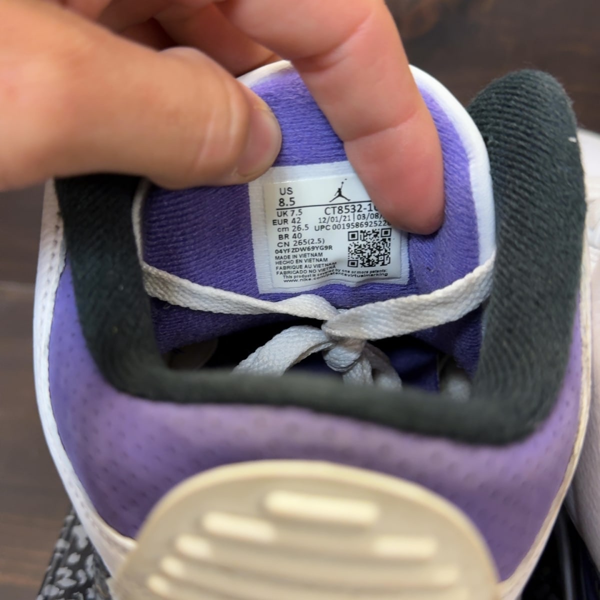 Jordan 3 Retro Dark Iris - Image 7