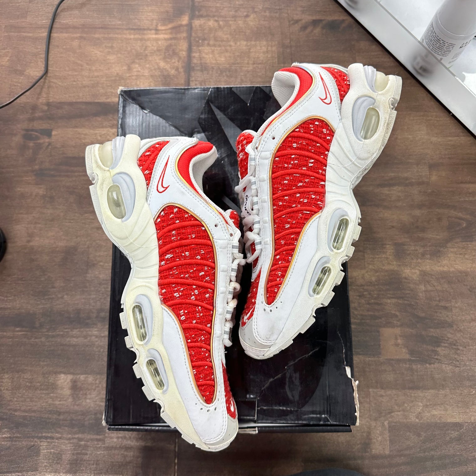 Supreme White Nike Air Max Tailwind 4 (USED)
