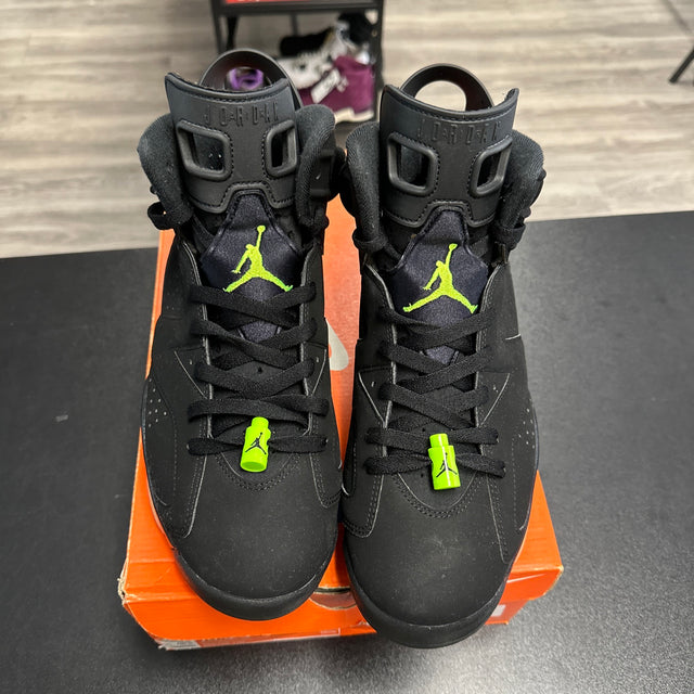 Electric Green Jordan 6 (USED;REPLACEMENT BOX)