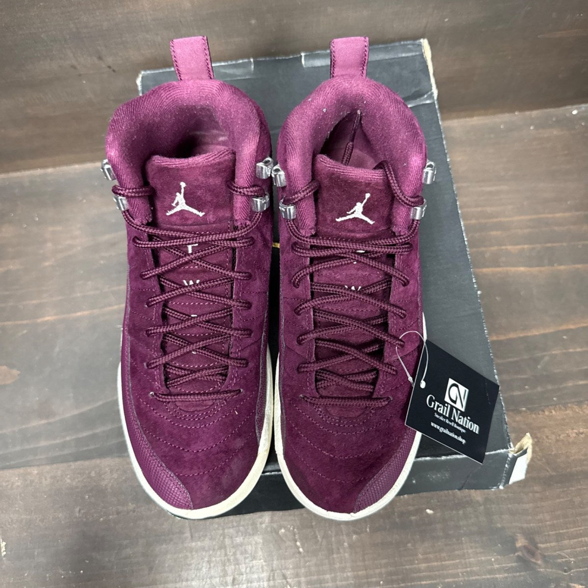 Jordan 12 Retro Bordeaux (GS) - Image 2