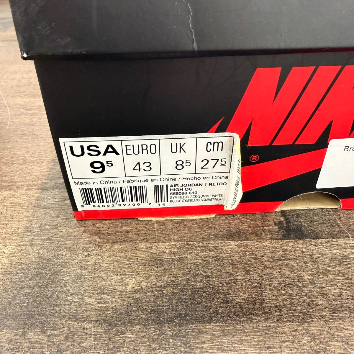 Jordan 1 Retro High Bred Toe - Image 6