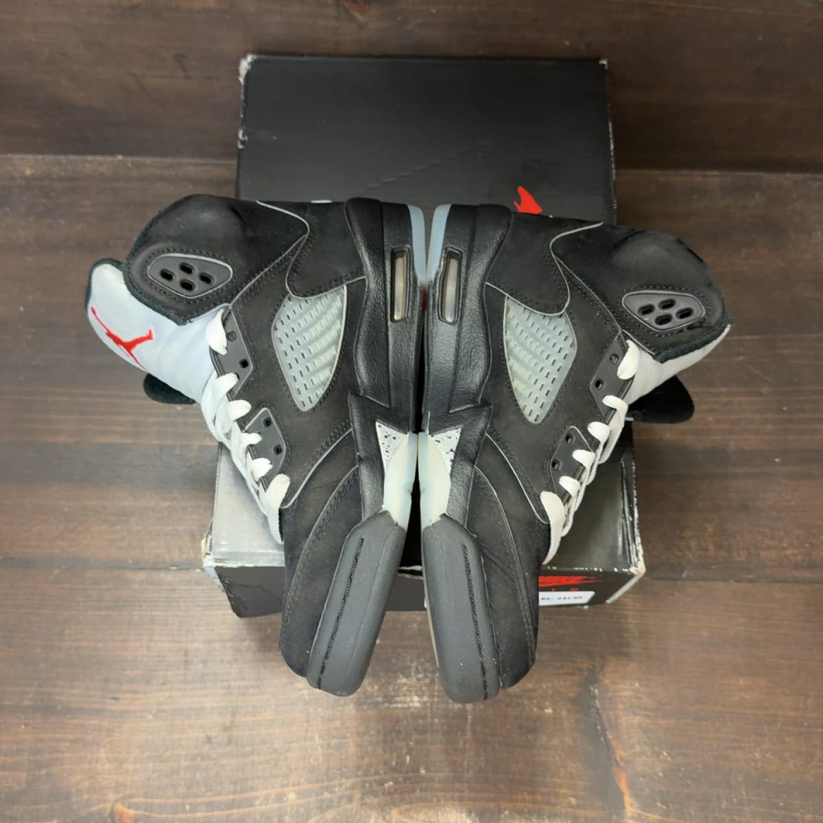 Jordan 5 Retro OG Black Metallic Reimagined (GS) Size 3.5Y (Pre-Owned) - aux
