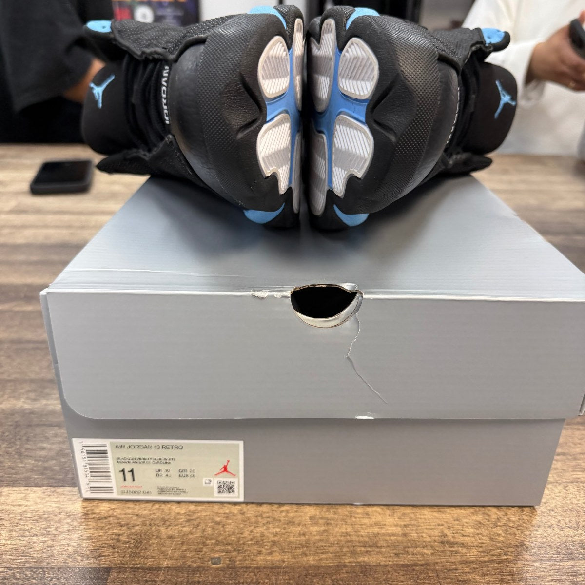 Jordan 13 Retro Black University Blue - Image 6