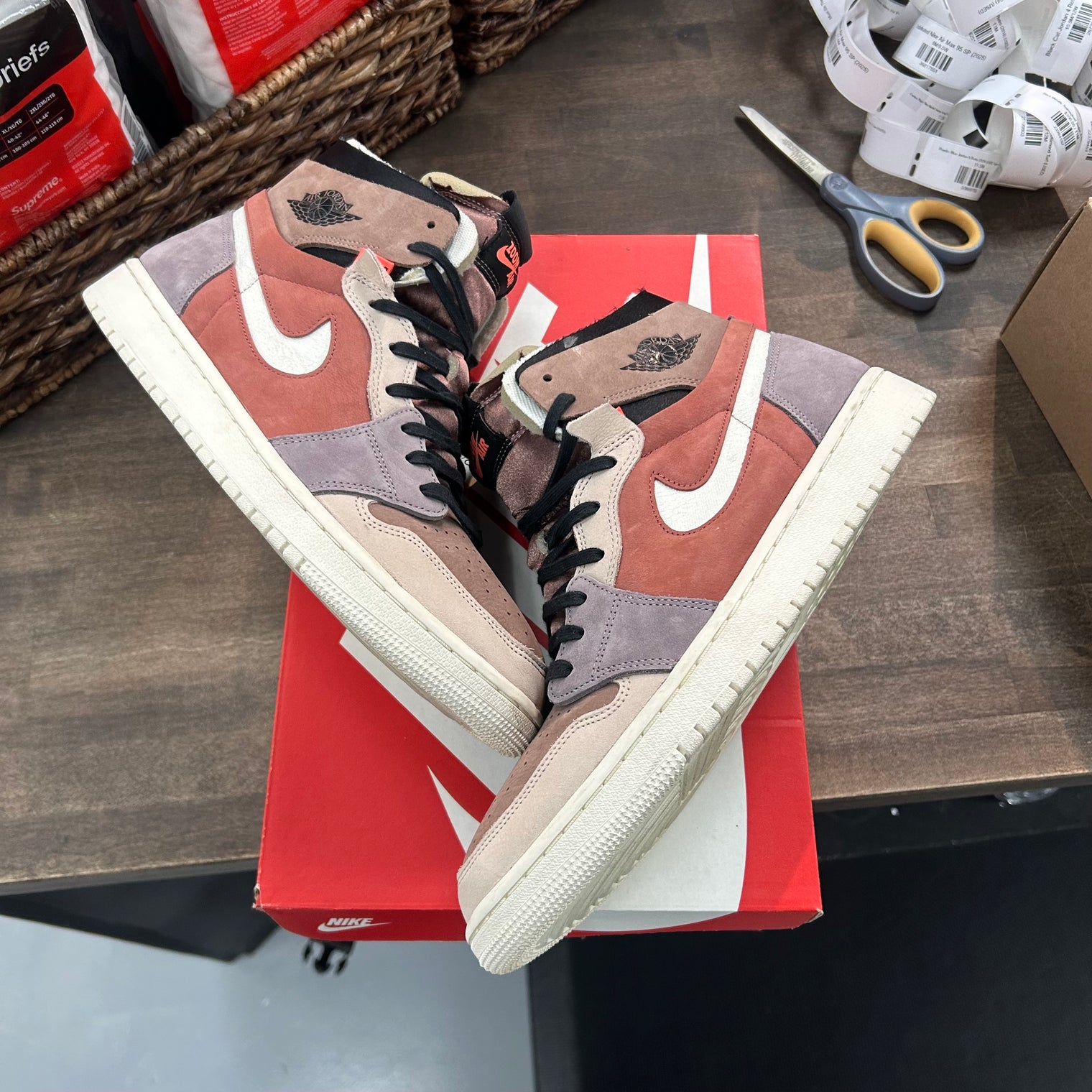 Canyon Rust Jordan 1 High Zoom Air CMFT Women's (USED, Replacement Box)