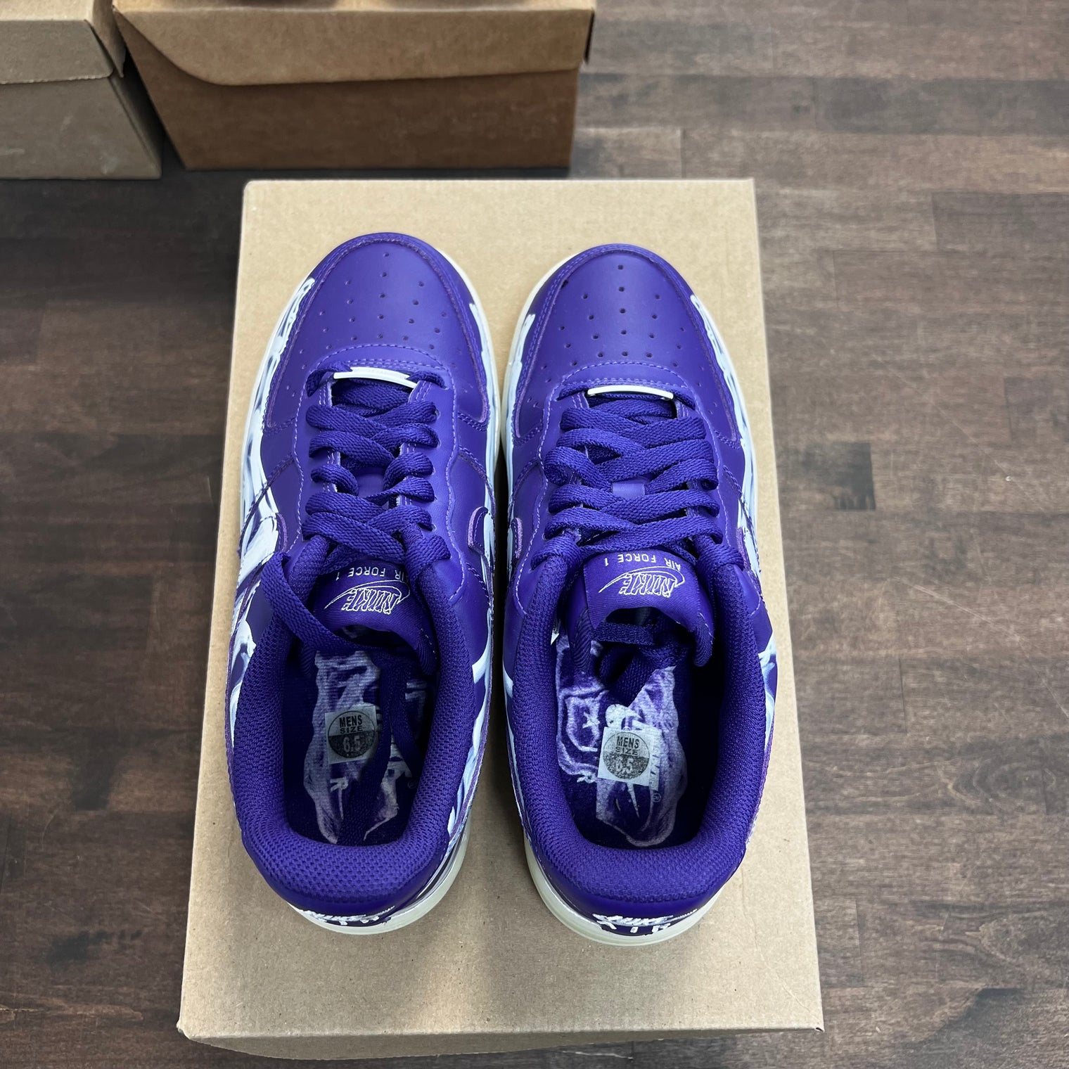 Skeleton Purple Air Force 1 (USED,No Box)