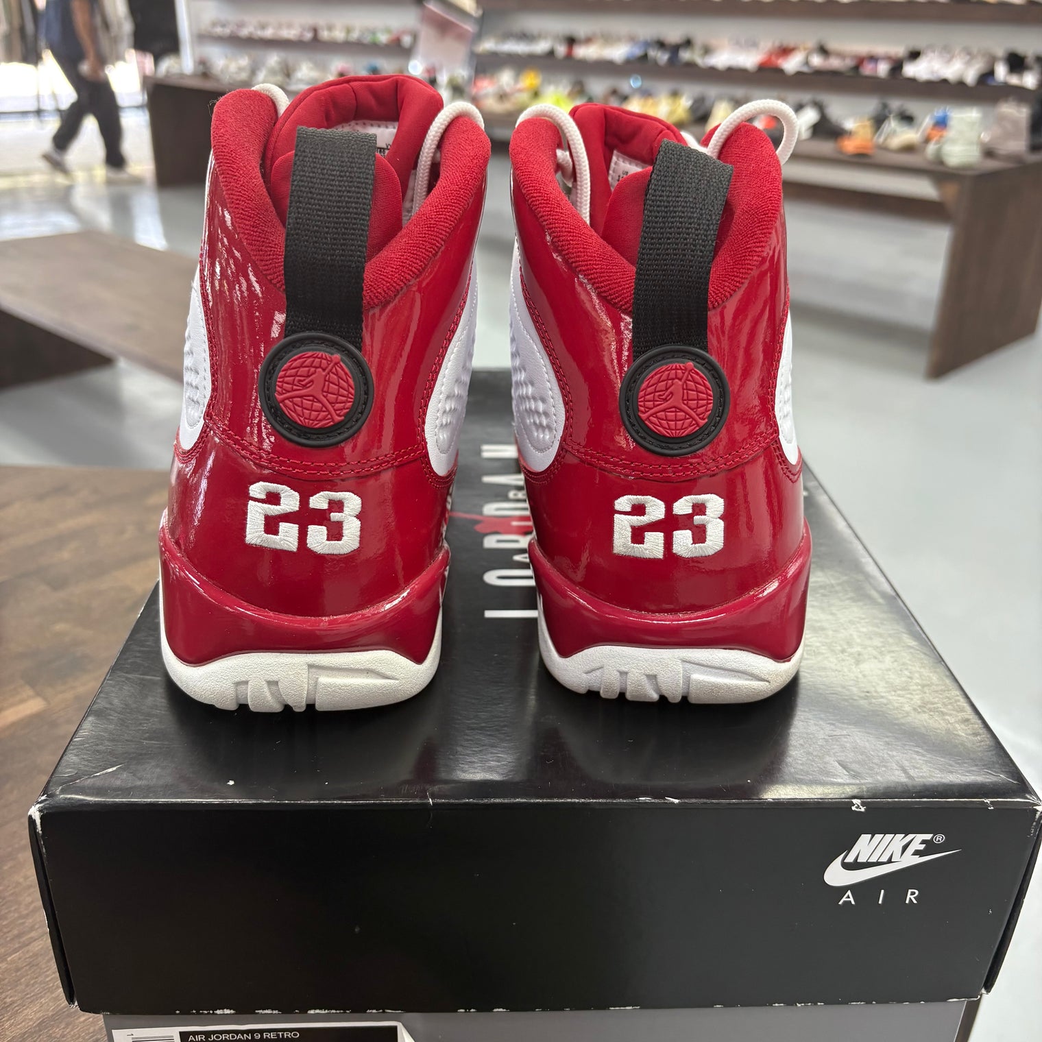 White Gym Red Jordan 9 Retro (USED)