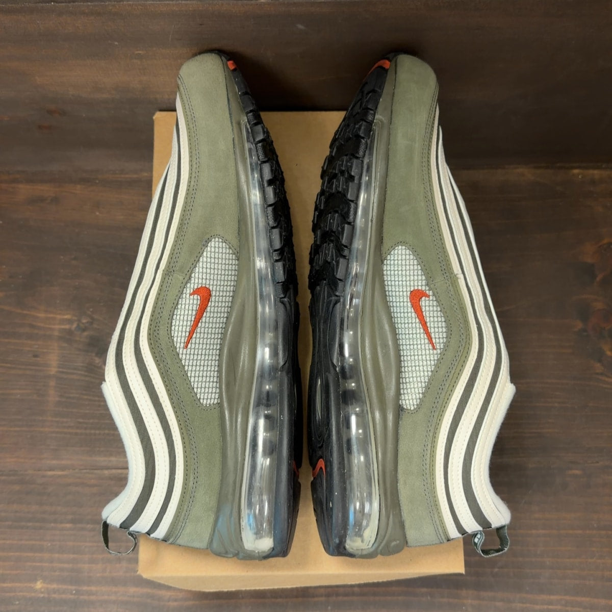 Nike Air Max 97 SE Cargo Khaki Rugged Orange Size 15 (Pre-Owned) - Image 6